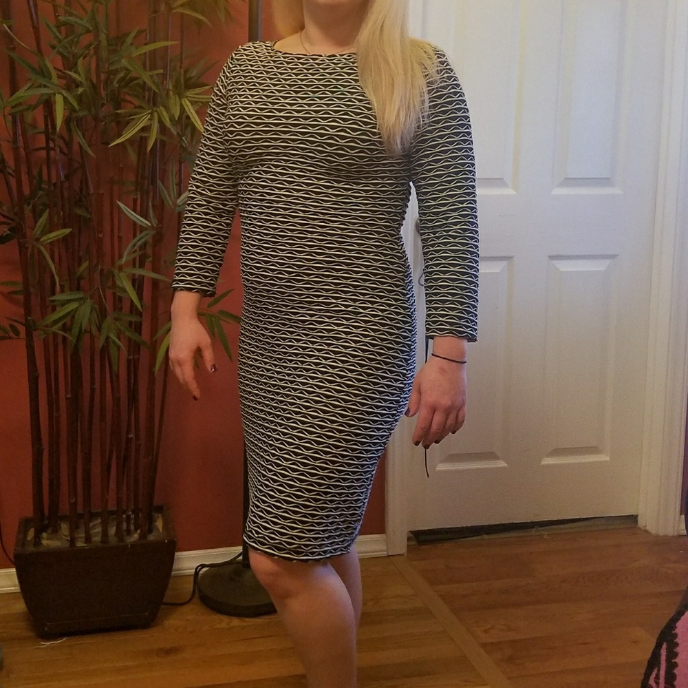 Sharagano brand form fitting dress, size 10